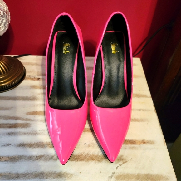 SHEIN Shoes - Women's Hot Pink Pleather Stiletto Pumps
